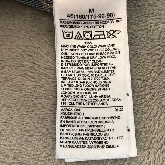 Gap Distressed Medium Wash Denim Overalls - Picture 6 of 16